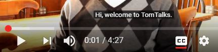 Screenshot of YouTube captions